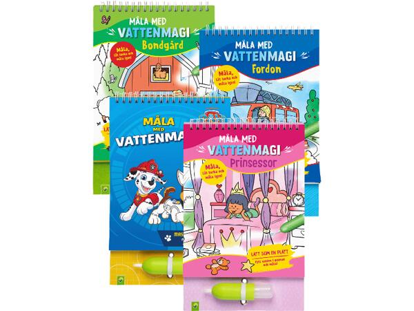 Måla med vattenmagi-block