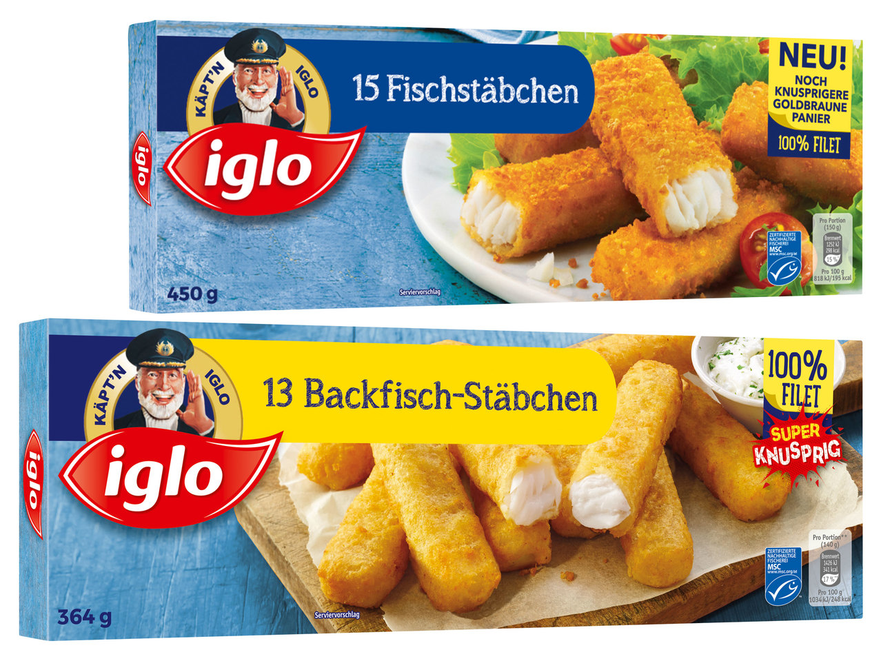 IGLO Backfisch-Stäbchen oder Fischstäbchen