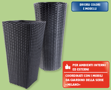 Vaso da terrazzo effetto rattan GARDENLINE(R)