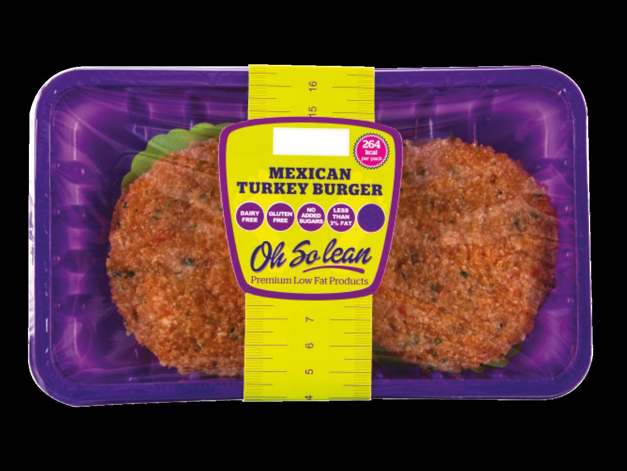 Oh So Lean Mexican Turkey Burger