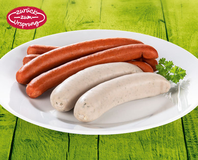 ZURÜCK ZUM URSPRUNG Österreichische Bio-Weisswürste/Debreziner