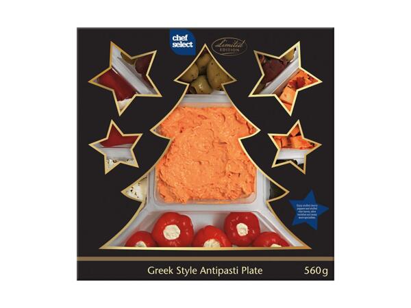 Assiette d'antipasti grecs