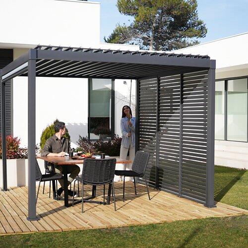 Mirador Lamellenwand für Pergola 3er Set 
