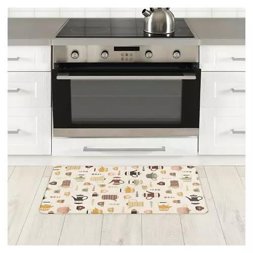 18" x 30" Comfort Cushion Kitchen Mat - Coffee AOP