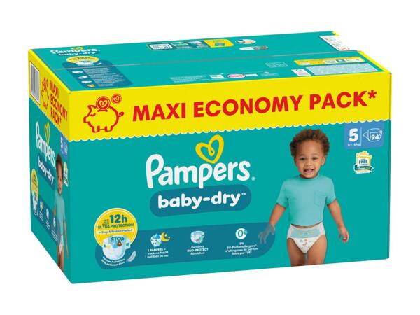 Couches Pampers baby-dry pack maxi taille 5