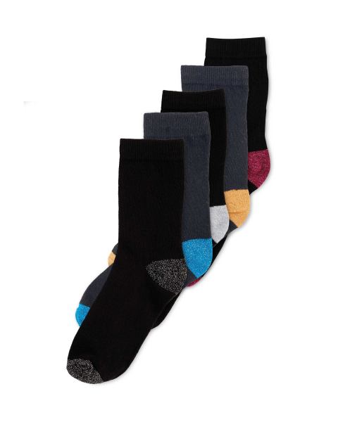 Avenue Ladies' Glitter Socks 5Pack