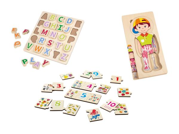 Holz Lernpuzzle