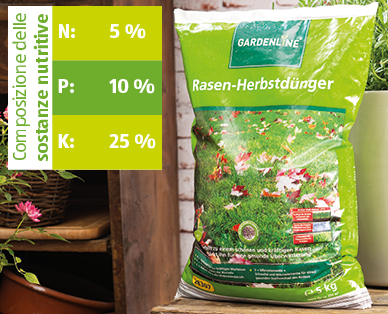 Fertilizzante autunnale per manti erbosi GARDENLINE(R)