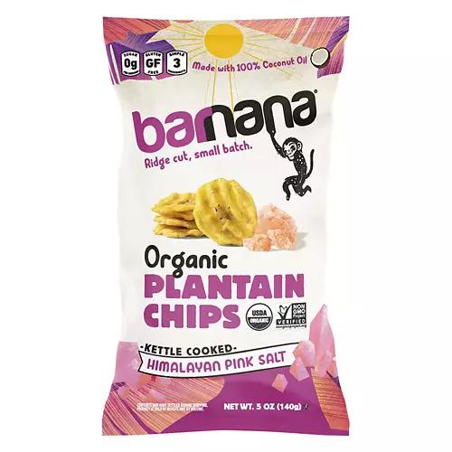 Organic Pink Salt Plantain Chips, 5 oz