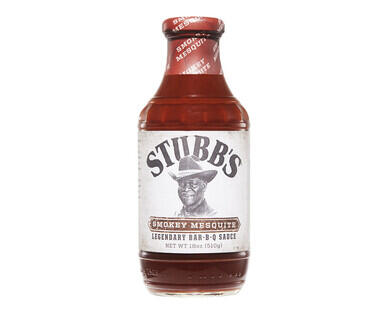 Stubb's Texan BBQ Sauces 510g - Spicy or Smokey Mesquite