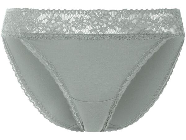 Ladies' lace trim briefs, 5 pieces