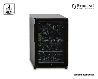 Black Edition 46-Bottle Free Standing Wine Cellar