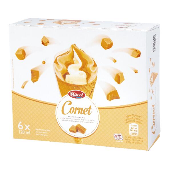 MUCCI(R) 				Karamelijshoorntjes, 6 st.