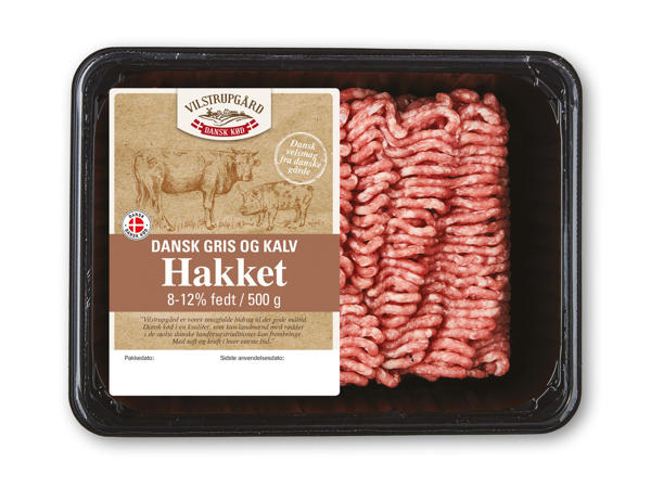 Dansk hakket grise-/kalvekød