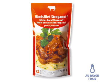Filet de bœuf Stroganoff