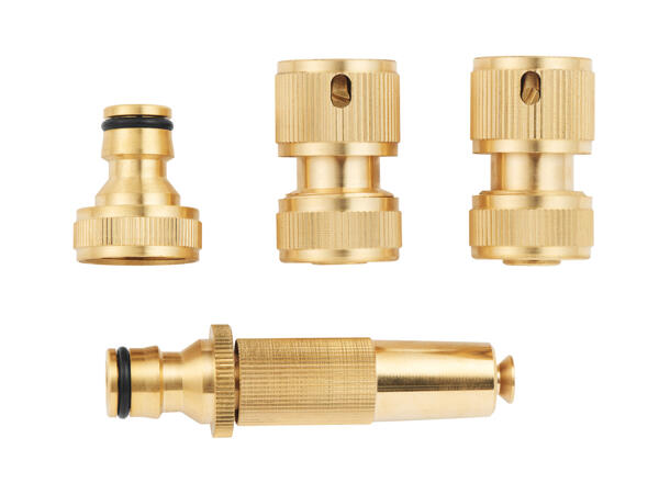 Brass 2-Way Hose Splitter / Brass Hose Connector System
