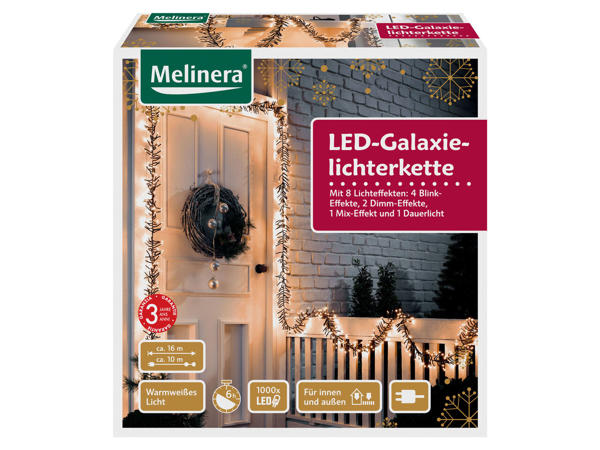 MELINERA(R) Klyngelyskæde med 1000 LED'er