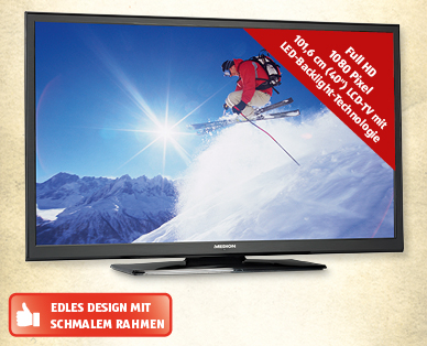 MEDION(R) Smart-TV mit LED-Backlight 101,6 cm (40")