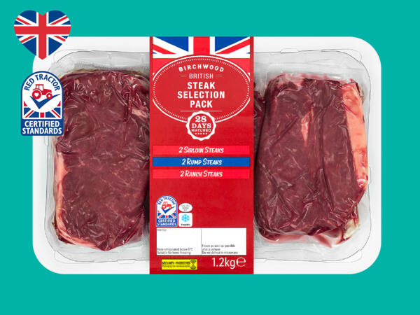 Birchwood British Beef Steak Selection Pack
