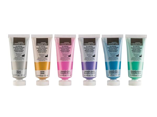Acrylic Paints, 6 Pieces
