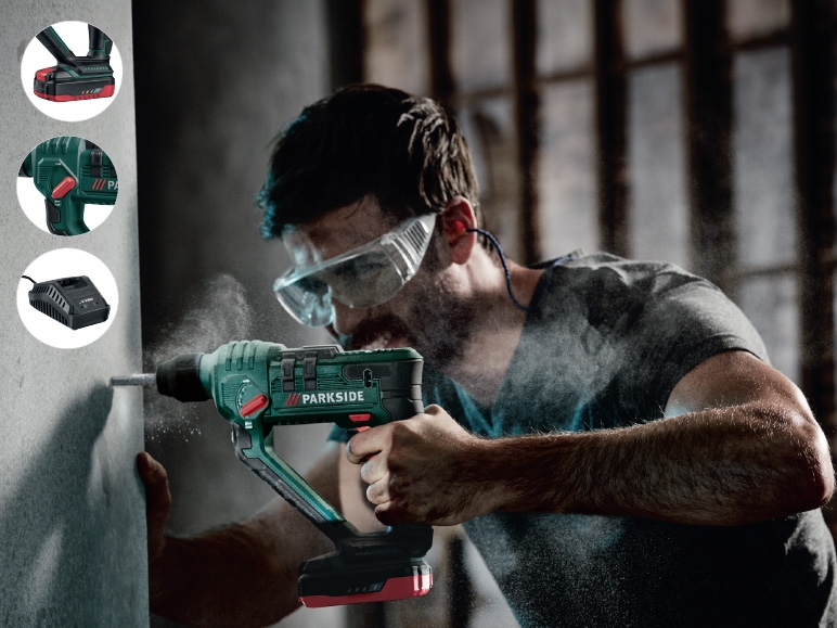 Parkside(R) Cordless SDS Hammer Drill Li-Ion 20V