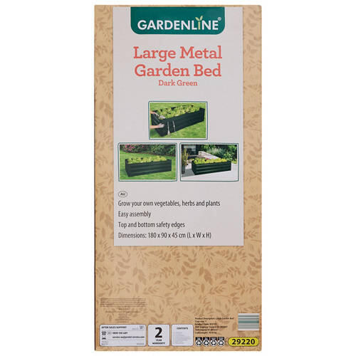 Large Metal Dark Green Garden Bed