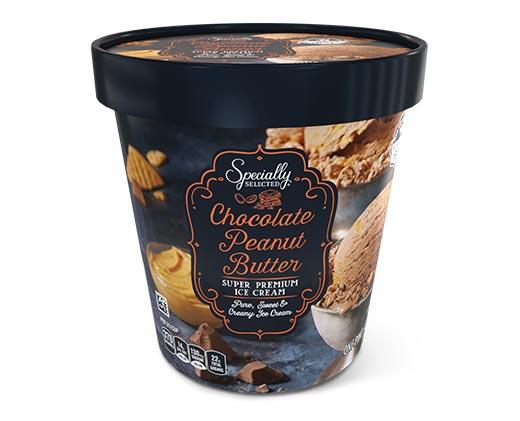 Specially Selected Vanilla Almond or Chocolate Peanut Butter Ice Cream