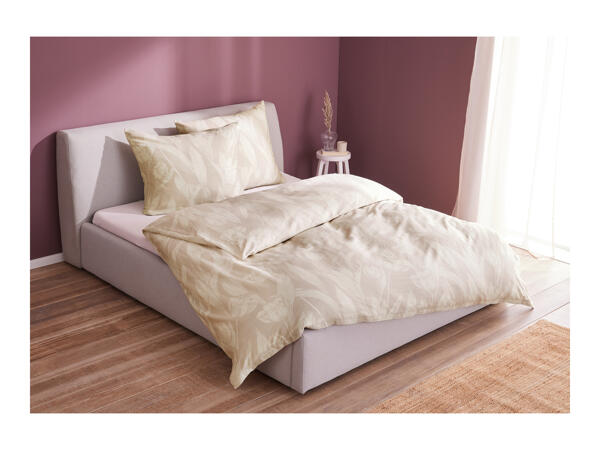 Livarno Home Sateen Fitted Sheet - Double
