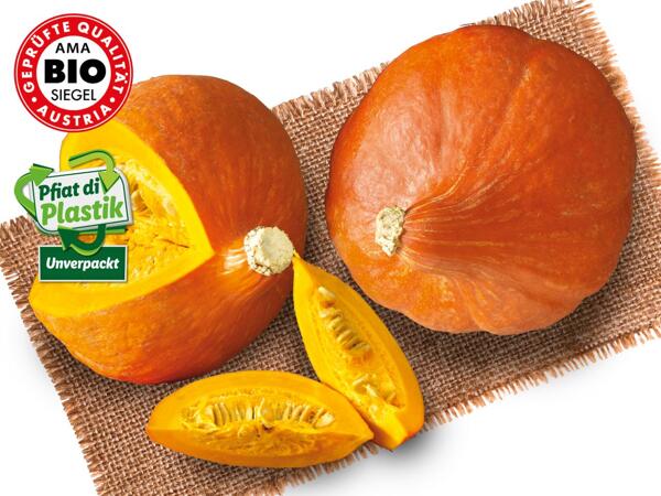 Bio Speisekürbis Hokkaido aus Österreich