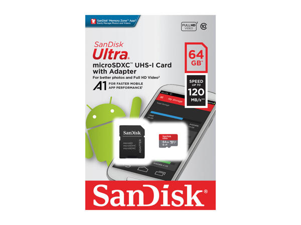 SanDisk 64GB USB-Stick, Micro SD Card or Flash Drive