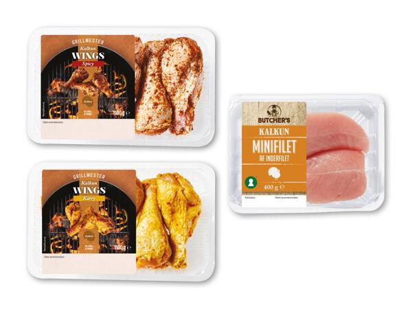 Kalkunvinger eller -minifilet