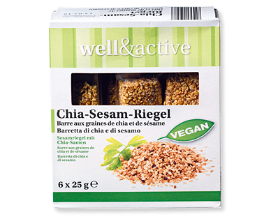 Barrette al sesamo con semi di chia WELL & ACTIVE