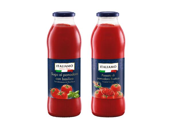 Passierte Tomaten oder Tomatensauce