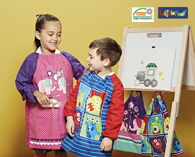 ART SMOCK & LIBRARY BAG SET