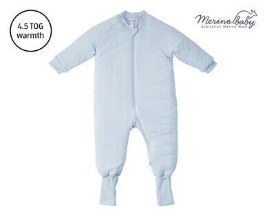 Merino Wool Blend Infant Sleeping Bag or Sleep Suit