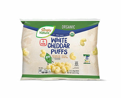 Simply Nature Organic White Cheddar Puff Snack Packs