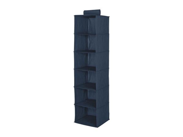 Livarno Home Bedroom Storage Solutions Hanging Organiser - Blue