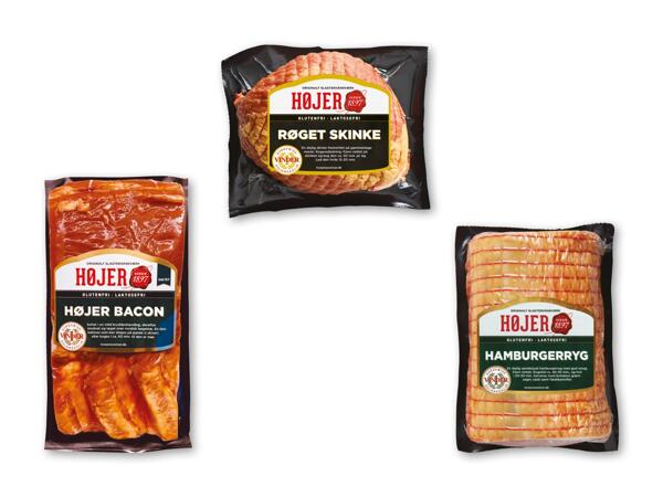 HØJER Røget bacon, hamburgerryg eller skinke