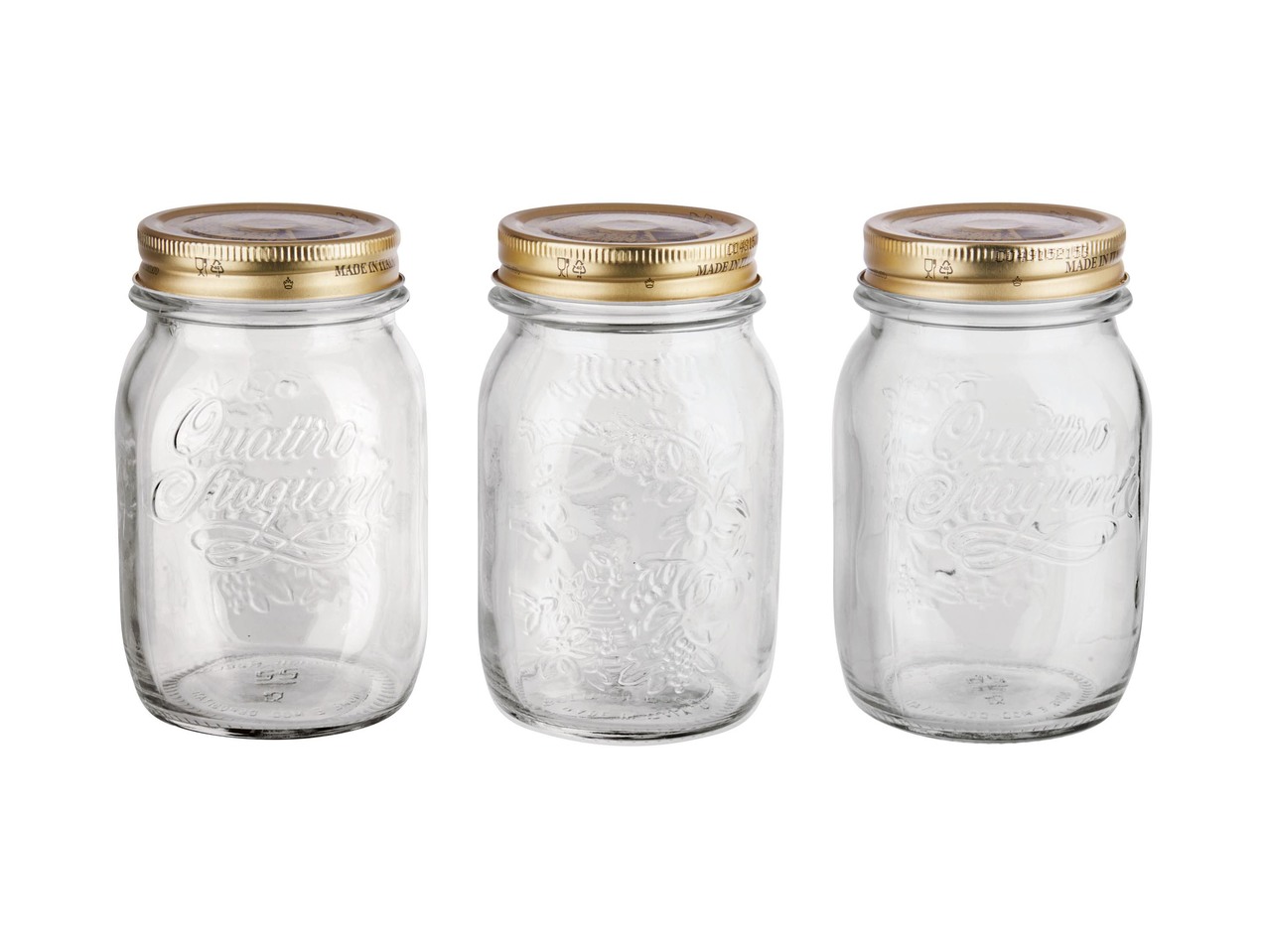 Preserve Jars 0.25l, 4 pieces or 0.5l 3 pieces
