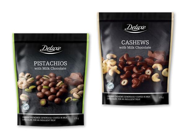 DELUXE Nødder med chokolade