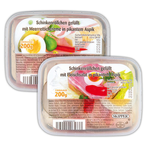 Schinkenröllchen