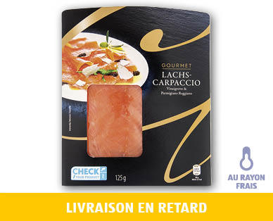 GOURMET Carpaccio de saumon