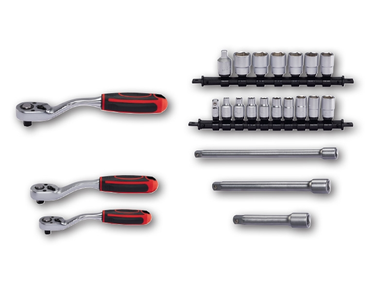 POWERFIX Assorted Socket and Ratchet Set