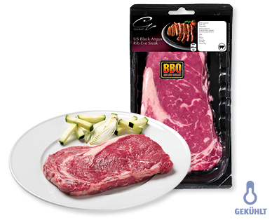 GOURMET/BBQ US Black Angus Rib-Eye-Steak