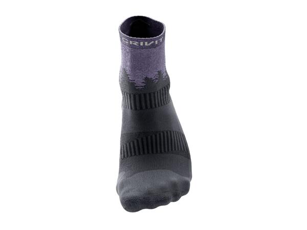 CRIVIT Adults' Beige & Purple Outdoor Socks - 2 Pairs