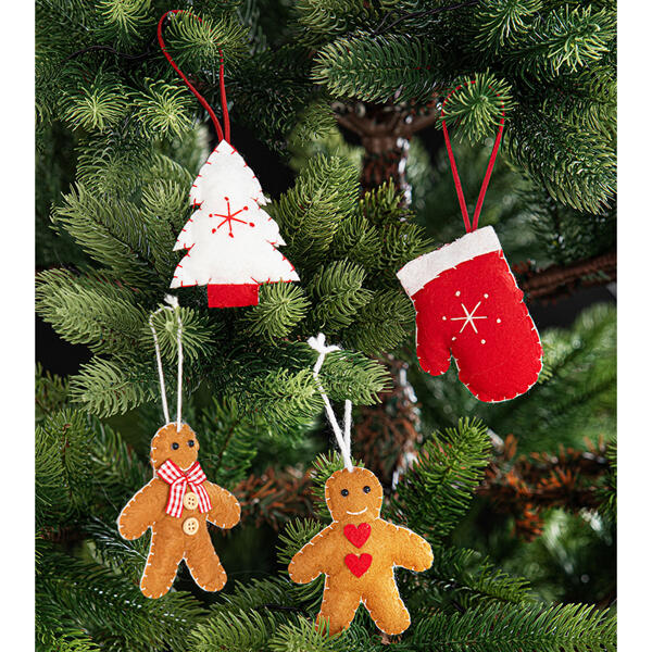 Filz-Weihnachtshänger 2er-Set