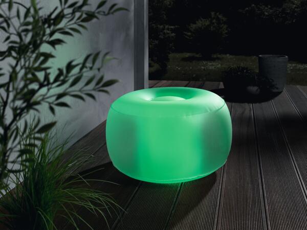 Inflatable LED Pouffe
