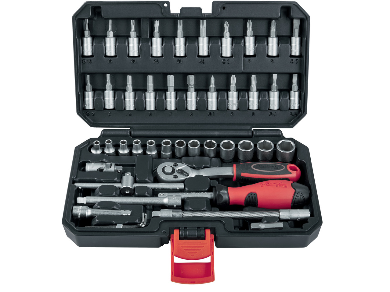 POWERFIX(R) Bits- og topnøglesæt