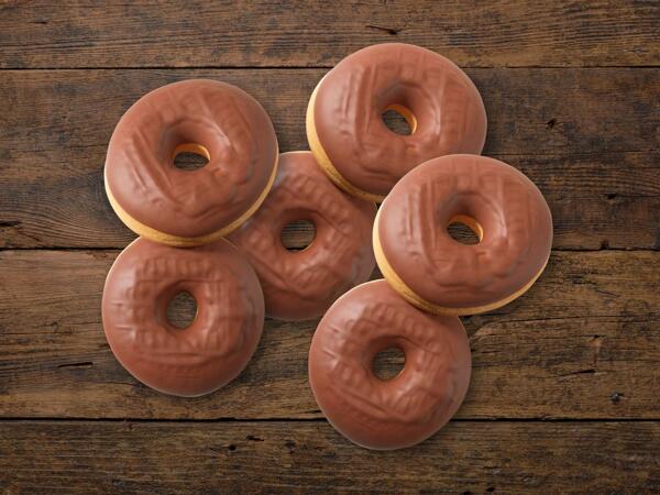 Donuts au chocolat XXL
