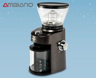 AMBIANO Kaffeemühle mit Kegelmahlwerk & Siebträgerhalter